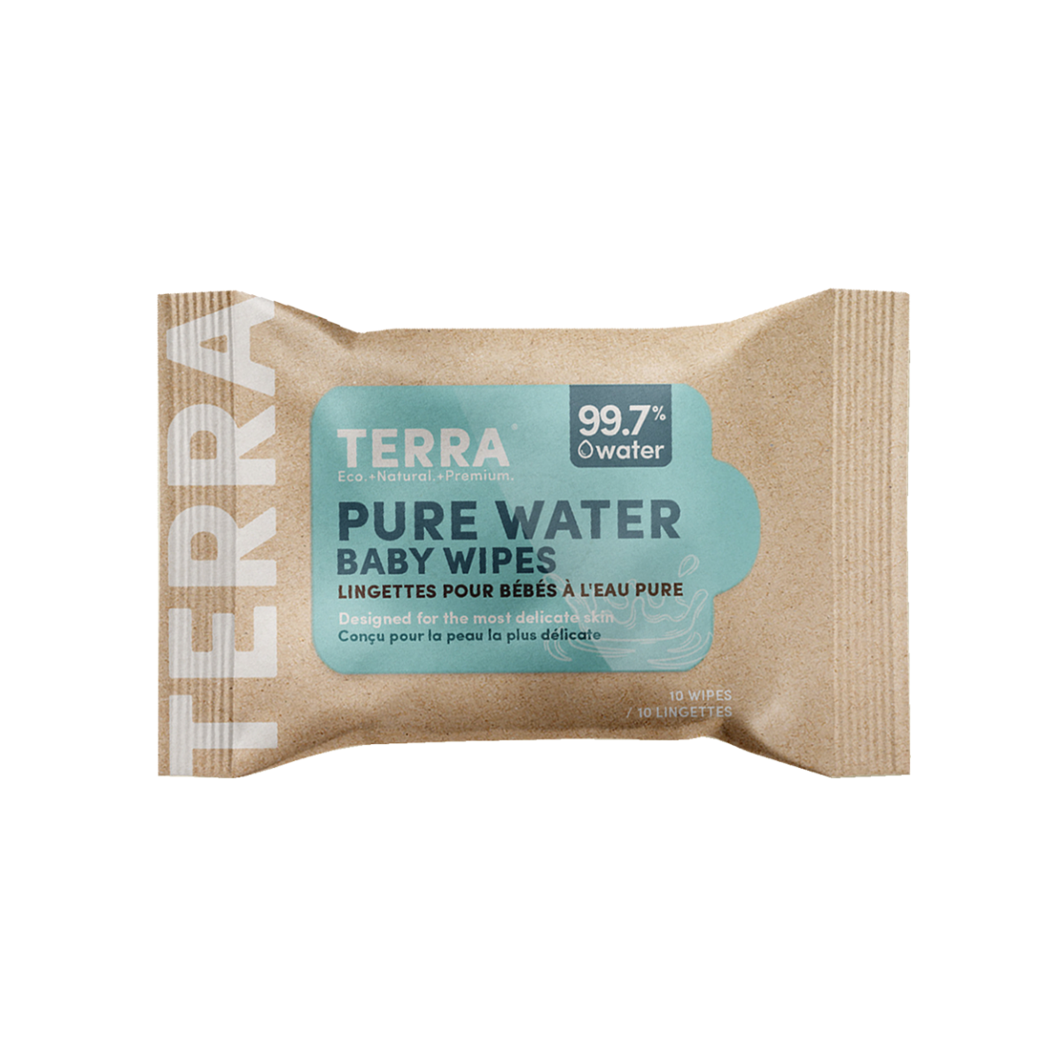 Terra Bamboo Baby Wipes NZ Water - 24 Pack