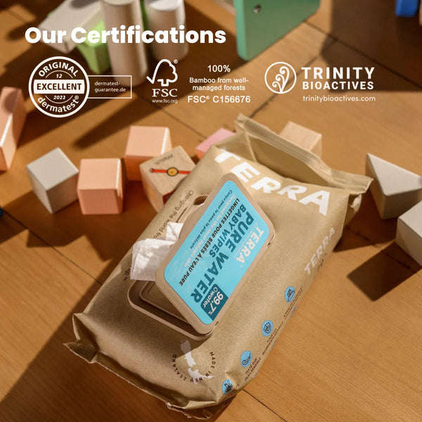 TERRA Pure Water Baby Wipes 70s TERRA