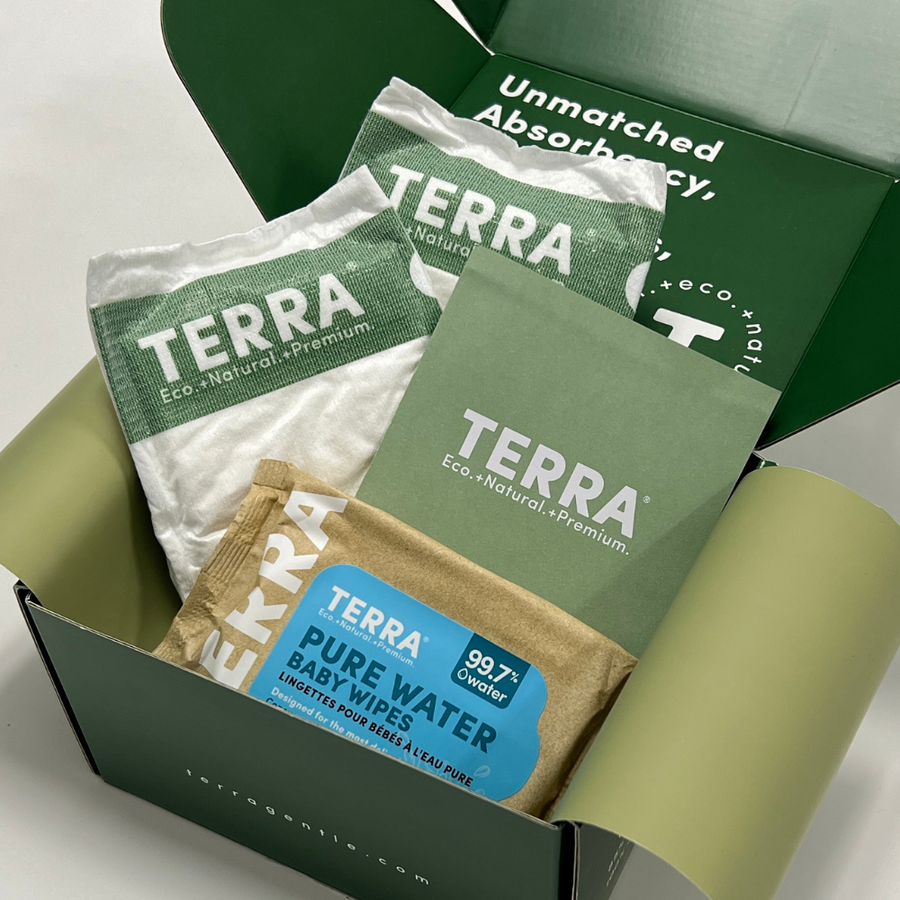 Free TERRA 2 Nappies + 1 Pack 10s Mini Wipes Sample TERRA