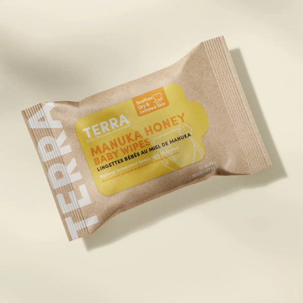 TERRA Manuka Honey Baby Wipes - Mini Pack 10s TERRA