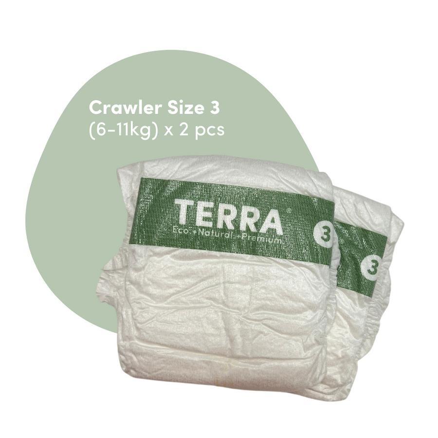 Free TERRA 2 Nappies + 1 Pack 10s Mini Wipes Sample TERRA