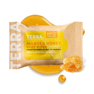 TERRA Mini Manuka Honey Baby Wipes - Baby Wipes Mini Pack 10s TERRA