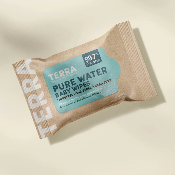 TERRA Water Baby Wipes - Mini Pack 10s TERRA