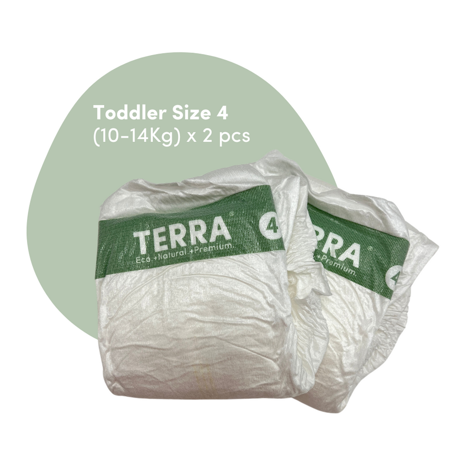 Free TERRA 2 Nappies + 1 Pack 10s Mini Wipes Sample TERRA