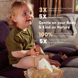 Kiwifruit Extract Baby Wipes 70s TERRA