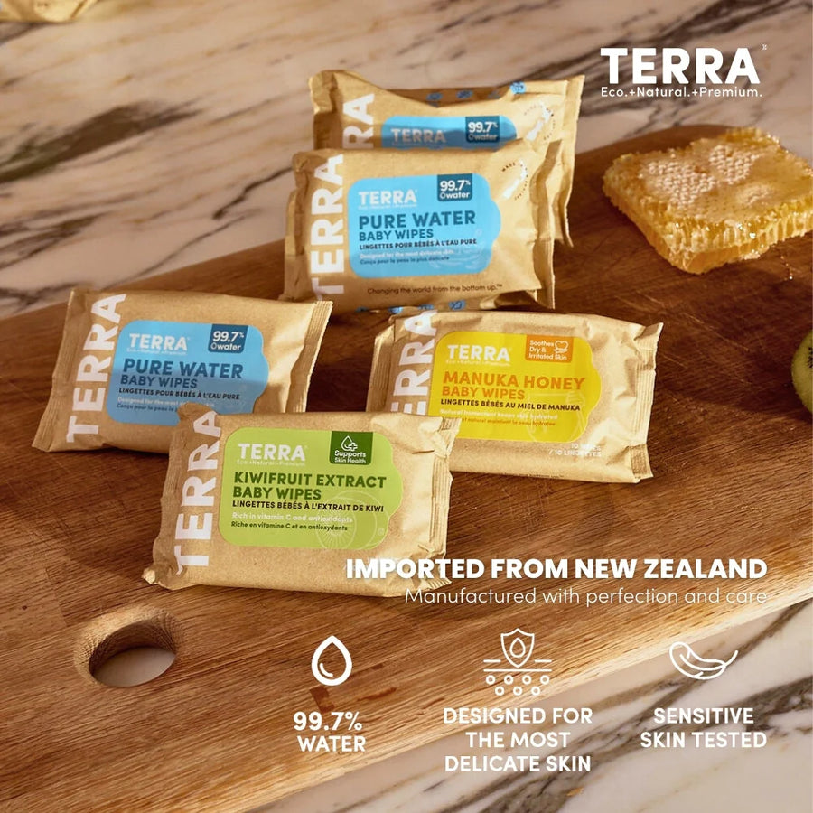 Free TERRA 2 Nappies + 1 Pack 10s Mini Wipes Sample TERRA