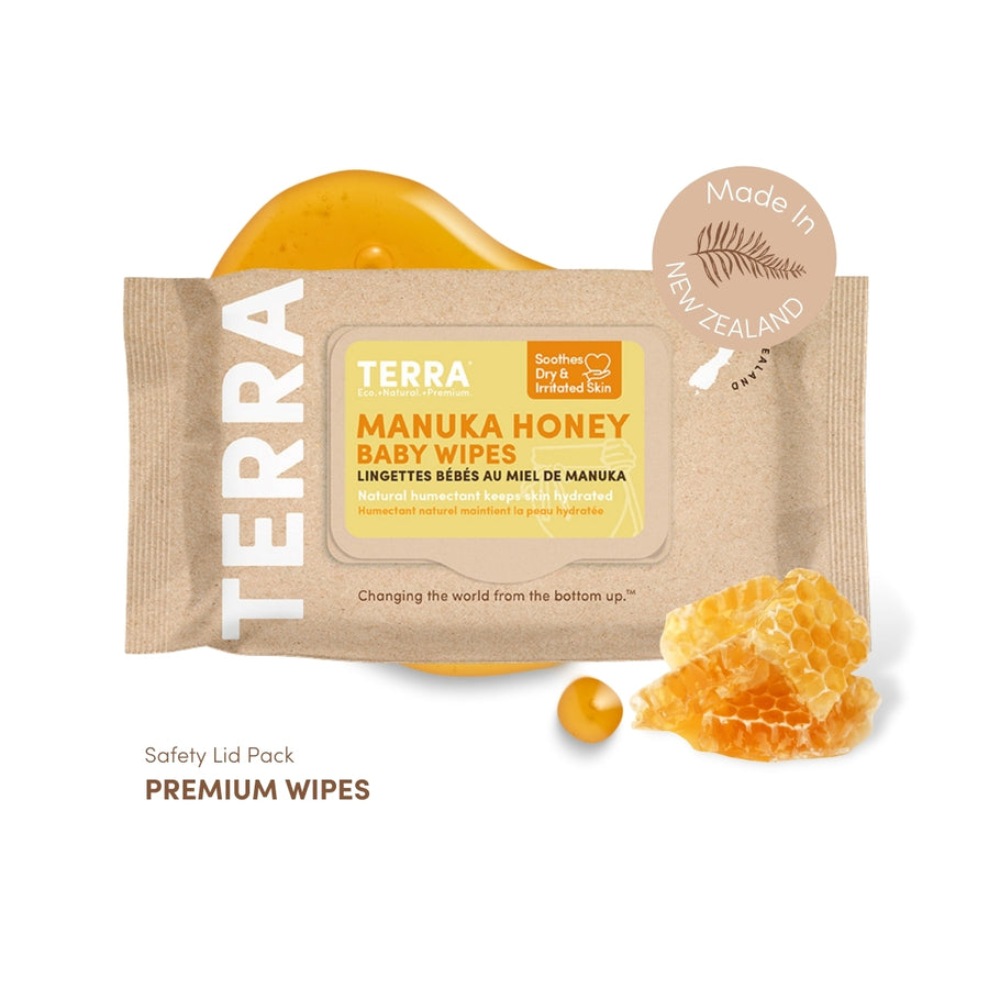 Manuka Honey Baby Wipes 70s TERRA