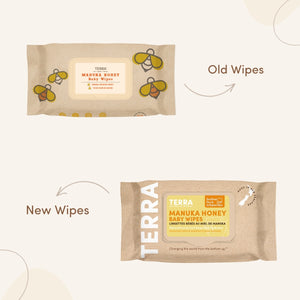 Manuka Honey Baby Wipes 70s TERRA