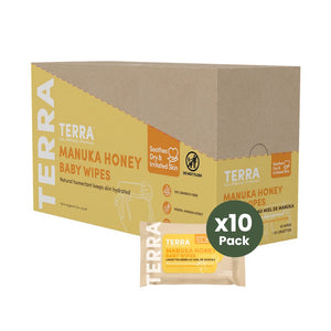 TERRA Manuka Honey Baby Wipes - Mini Pack 10s TERRA