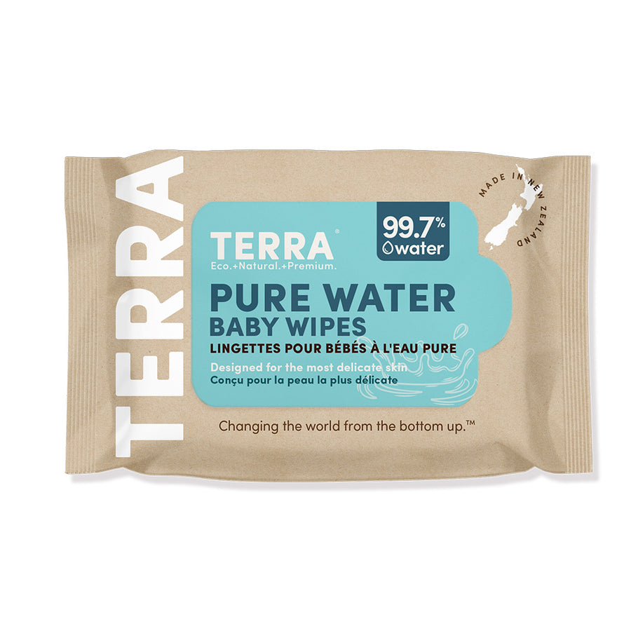 Pure Water Baby Wipes Travel Pack 24s TERRA