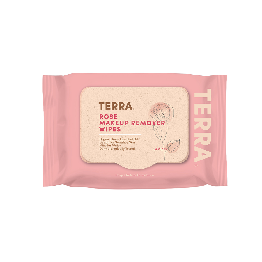 Rose Makeup Remover Wipes 24s TERRA
