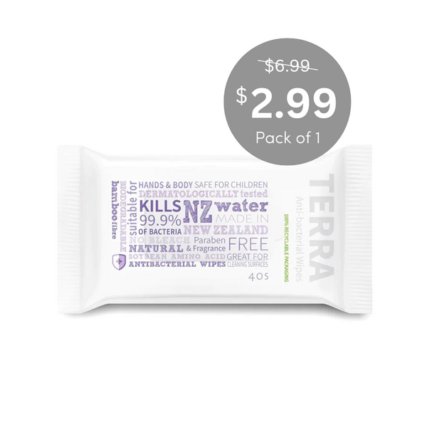 Anti-bacterial Wipes 40s TERRA